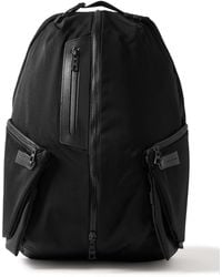 master-piece - Circus Leather-Trimmed Nylon-Twill And Cordura Backpack - Lyst