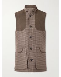 James Purdey & Sons - Houndstooth Wool And Cashmere-Blend Tweed Gilet - Lyst
