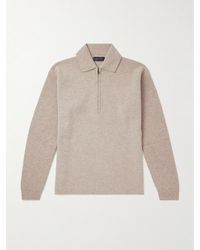 Sease - Virgin Wool And Cashmere-Blend Half-Zip Sweater - Lyst