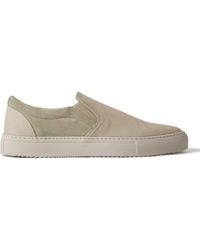 MR P. - Larry Canvas And Suede Slip-on Sneakers - Lyst