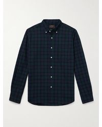 Beams Plus - Kariertes Hemd aus Baumwolle mit Button-Down-Kragen - Lyst