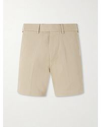Tom Ford - Straight-leg Cotton-blend Twill Shorts - Lyst