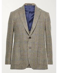Sid Mashburn Slim-fit Prince Of Wales Checked Wool Blazer - Multicolour