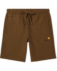 Carhartt - American Script Logo-embroidered Cotton-blend Jersey Drawstring Shorts - Lyst