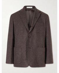 Umit Benan - Norman Flecked Cashmere And Silk-blend Blazer - Lyst