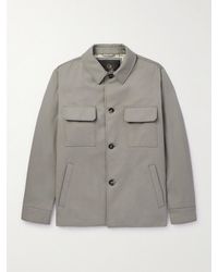 Loro Piana - Cotton And Linen-blend Twill Shirt Jacket - Lyst