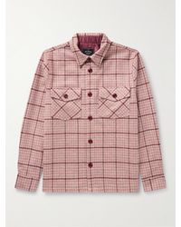 Portuguese Flannel - Todder Prince Of Wales Checked Wool-tweed Overshirt - Lyst