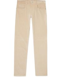 Loro Piana - Slim-fit Stretch-cotton Corduroy Trousers - Lyst