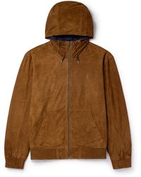 Polo Ralph Lauren - Reversible Suede And Taffeta Hooded Jacket - Lyst