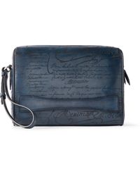 Berluti - Rosewood Neo Scritto Venezia Leather Pouch - Lyst