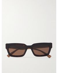 Gucci - Square-Frame Acetate And-Tone Sunglasses - Lyst
