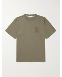 Norse Projects - Simon Logo-embroidered Organic Cotton-jersey T-shirt - Lyst