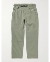 Nike - Acg Straight-leg Logo-embroidered Belted Stretch-shell Trousers - Lyst