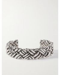 Bottega Veneta - Engraved Sterling Cuff - Lyst
