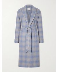 Derek Rose - Kelburn 52 Belted Checked Cotton Robe - Lyst