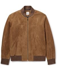 Paul Smith - Suede Bomber Jacket - Lyst