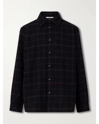 A Kind Of Guise - Marani Padded Checked Virgin Wool-Twill Overshirt - Lyst