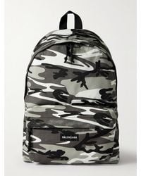 Balenciaga - Explorer Distressed Camouflage-print Canvas Backpack - Lyst