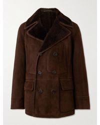 Polo Ralph Lauren - The Polo doppelreihiger Mantel aus Shearling - Lyst
