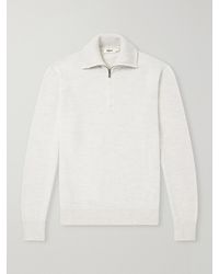 Altea - Half-Zip Virgin Wool Sweater - Lyst