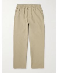 SSAM - Straight-leg Cotton And Silk-blend Trousers - Lyst
