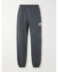 Willy Chavarria - Wide-Leg Printed Cotton-Jersey Sweatpants - Lyst