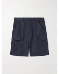 Loro Piana - Bizen Wide-Leg Cotton And Linen-Blend Canvas Cargo Shorts - Lyst
