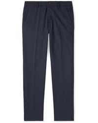 Eleventy - Straight-Leg Stretch Wool And Cashmere-Blend Trousers - Lyst