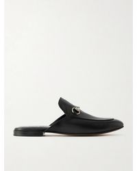 Gucci - Horsebit-Embellished Leather Backless Loafers - Lyst