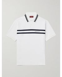 Gucci - Cotton Polo Shirt With Print - Lyst