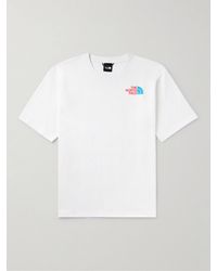 The North Face - Slim-fit Logo-print Cotton-jersey T-shirt - Lyst