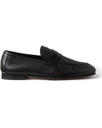 Tom Ford Sean Full-Grain Leather Loafers in Black for Men | Lyst