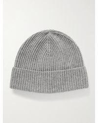 MR P. - Cairn Ribbed Cashmere Beanie - Lyst