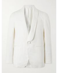 Caruso - Shawl-collar Silk And Linen-blend Tuxedo Jacket - Lyst