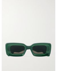 Loewe - Anagram Rectangular-Frame Acetate Sunglasses - Lyst