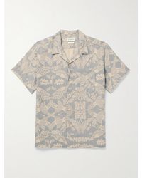 Oliver Spencer - Havana Camp-collar Printed Linen Shirt - Lyst