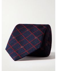 Gucci - 7cm Logo-jacquard Silk And Wool-blend Tie - Lyst