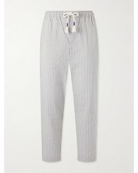 Orlebar Brown - Sonoran Straight-Leg Striped Cotton-Blend Seersucker Trousers - Lyst
