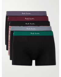 Paul Smith - Five-pack Stretch Organic Cotton Boxer Briefs - Lyst