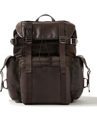 Tod's - Leather-trimmed Nylon Backpack - Lyst