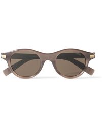 ZEGNA - Round-Frame Acetate Sunglasses - Lyst