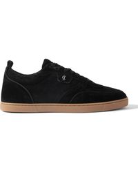 Christian Louboutin - Tutti Rui Suede Sneakers - Lyst