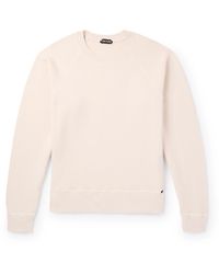 Tom Ford - Slim-fit Garment-dyed Cotton-jersey Sweatshirt - Lyst