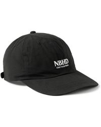 Neighborhood - Dad Leather-trimmed Logo-embroidered Cotton Baseball Cap - Lyst