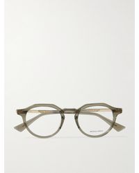 Bottega Veneta - Forte Round-Frame Recycled-Acetate Optical Glasses - Lyst