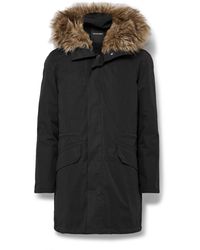 Yves Salomon - Iconic Shearling-trimmed Padded Cotton-blend Twill Down Parka - Lyst