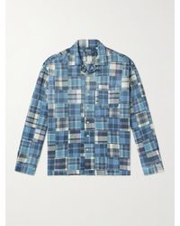 Polo Ralph Lauren - Patchwork-Hemd aus kariertem Baumwoll-Madras mit wandelbarem Kragen - Lyst