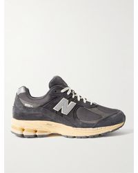New Balance - 2002r Leather-trimmed Suede And Mesh Sneakers - Lyst