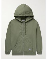 Neighborhood - Logo-Appliquéd Printed Cotton-Jersey Zip-Up Hoodie - Lyst