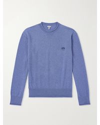 Loewe - Anagram-Embroidered Cotton-Blend Sweater - Lyst